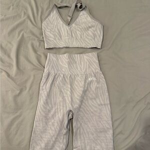 AYBL Light Gray Zebra Activewear Set